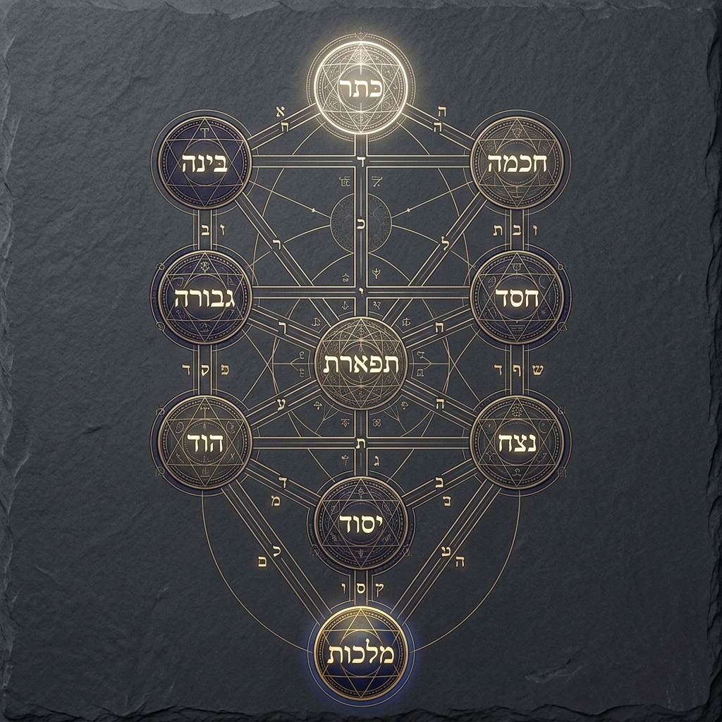 The Kabbalistic Tree of Life (Sephirot) mapping of human consciousness